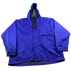 Vintage Helly Hansen Jacket Men XL Blue Helly-Tech Waterproof Breathable Outdoor